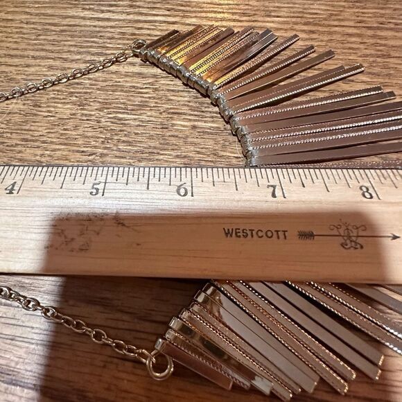 Guess Gold Tone Spike Statement Necklace - Picture 3 of 4